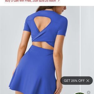 Halara cut our flare mini active dress.